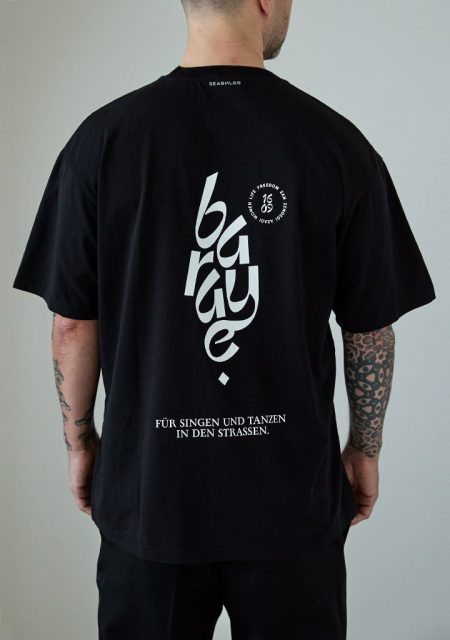 Charity T-Shirt black white back